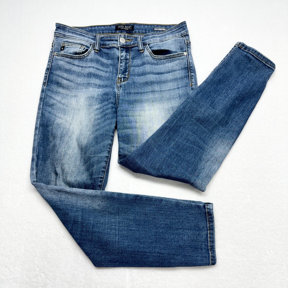 Judy Blue Relaxed Fit Skinny Jeans Womens Size 9 29 Blue Denim JB82103MD
